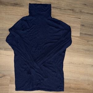Navy Blue Turtleneck Sweater AERIE REAL SOFT COLLECTION